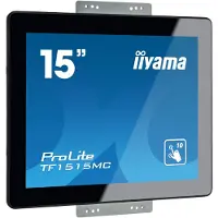 Iiyama ProLite TF1515MC-B2 - LED-skærm - 15 - åben ramme - touchscreen - 1024 x 768 - TN - 350 cd/m² - 800:1 - 8 ms - HDMI, VGA, DisplayPort - sort