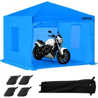 Vevor Bærbart malekabinetelt, 2930 x 2930 x 1810 mm Bærbart garagesprøjtetelt, vandtæt sprøjtekabine med foldbart rammedesign og 2 net-sidevinduer til autodele, møbler, motorcykel