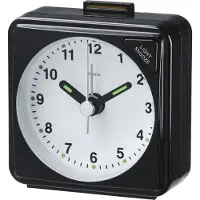 Hama A50 Travel - Alarmur - kvadratisk - kvarts - desktop - sort