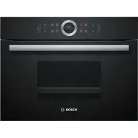 Bosch Serie | 8 CDG634AB0 - Dampovn - til indbygning - niche - bredde: 56 cm - dybde: 55 cm - højde: 45 cm - sort