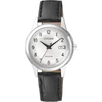 Citizen Dameur FE1081-08A Leather Sølvfarvet/Læder Ø30 mm