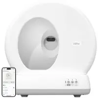 Petwant UBPet C10 Pro selvrensende kattebakke med kamera og app-styring