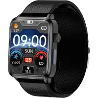 INF Smartwatch som måler blodtryk og ilt i blodet Black
