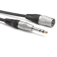 Sommer cable HBP-XM6S-0300 Audio Adapterkabel [1x XLR-stik 3-polet - 1x Jackstik 6.3 mm (mono)] 3.00 m Sort