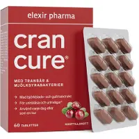 Elexir Pharma Cran Cure Tranebær + Mælkesyrebakterier 60 tabletter