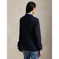 Ralph Lauren Polo Ralph Laurentil kvinder. 211907268003 Marineblå blazer i uld og elastik (42), Casual, Bomuld, Klassisk