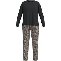 Tom Tailor Pyjamas brun / cappuccino / sort
