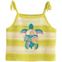 Next Sticktop lysebeige / cyanblå / lime / blomme