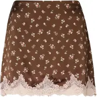 Abercrombie & Fitch Nederdel brun / pastelgrøn / lyserød / pastelpink