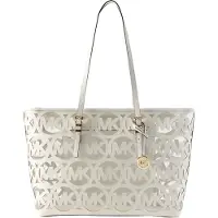 Michael Kors Michael Korstil kvinder. 30S6GQNT9O Trama håndtaske hvid (OSFA), Casual, Polyuretan