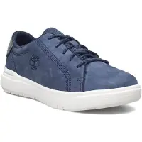 Timberland Timberlandunisex til børn. TB0A2B172881 Seneca Bay blå lædersko med snørebånd (32), Fast, Blonder, Casual, børnetøj