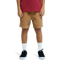 Quiksilver - Mærker - Taxer Cord Short Youth Tobacco Brown til Unisex - Børnetoj Størrelse 12 År - Brun