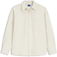 HUGO Oversize fit skjorte i bomuldstwill