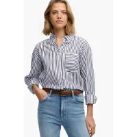 Superdry Poplin Relaxed Fit Skjorte Med Lange ærmer