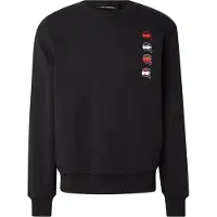 Karl Lagerfeld Sweatshirt 'IKON FUSION' lys rød / sort / hvid