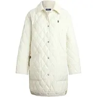 Ralph Lauren Polo Ralph Laurentil kvinder. 211971180001 Off-white quiltet jakke (M), Hvid, Casual, Genanvendt polister
