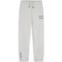 Tommy Hilfiger Bukser 'Outline Flag Wide Cuffed Leg' blå / grå-meleret