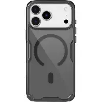 NILLKIN Nature TPU Pro Magnetic Case Kompatibel med MagSafe til iPhone 17 Pro - Gennemsigtig sort