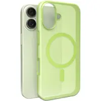 Puro Daylight Magsafe-kompatibelt silikoneetui til iPhone 17 - Gennemsigtig grøn