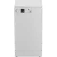 Beko DVS05024W opvaskemaskine fritstående - Bre3dde: 45cm - Højde: 85cm - LED lys - Til 10 kuverter - Hvid