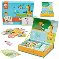 ClassicWorld Žaislinė Lavinamoji medinė magnetinė dėlionė, 60 vnt., CLASSIC WORLD