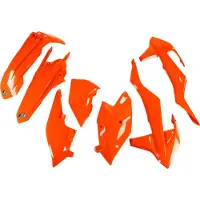 Ufo Ktm Exc/exc-f 2017-2019 Ktkit518-fflu Fork Protectors & Plastikkit