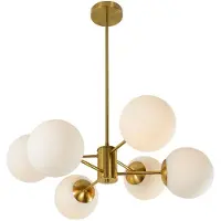 Domoletti Hængelampe PENDANT LIGHT RAILE 6 x E27 GOLD