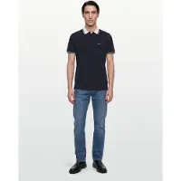 Armani Exchange A|X Armani Exchangetil mænd. XM002350AF10366UB101 Marineblå poloshirt med smal pasform (XL), Casual, Grøn, Bomuld, Korte ærmer