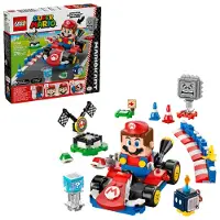 LEGO Super Mario - Mario Kart Interaktiv Mario 72043 - 278 Dele - - OneSize - Klodser