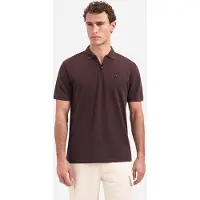 No-excess Half Zip Poloshirt Brun måle