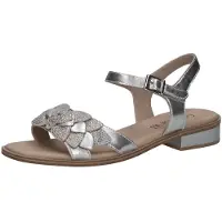 Caprice Heeled sandal, metallic, made of Leather with Block heel, Size 41