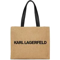 Karl Lagerfeld Strandtaske mørkebeige / sort
