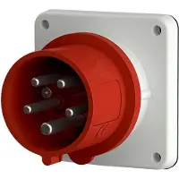 MENNEKES 821, Rød, Hvid, 5P, 400 V, 50-60 Hz, 32 A, 10 stk