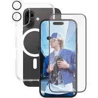 CARE by PanzerGlass Flagship 3-in-1 Bundle iPhone 16