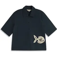 Thinking MU Bluse 'ANE' navy / offwhite