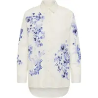 Part two Bluse 'Aleia' blå / offwhite