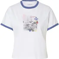 Abercrombie & Fitch Shirts 'COASTAL BEATNIK SKIMMING BOAT' oliven / lyserød / sort / hvid