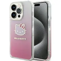 Hello Kitty IML Gradient Electrop Kitty Head-etui til iPhone 13 Pro / 13 - pink