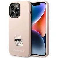Karl Lagerfeld KLHCP14XSLCTPI iPhone 14 Pro Max 6.7" hardcase pink / pink silicone Choupette Body