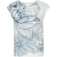 TATUUM Bluse 'Tossa' blå / mørkeblå / hvid