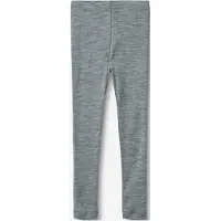 Wheat Leggings - Uld - Agi - Melange Grey - - 10 år (140) - Leggings - Uld