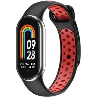 Beline Xiaomi Smart Band 8/9 Design Silikone rem - Rød / Sort