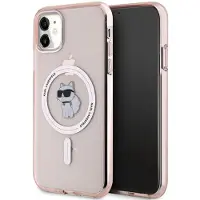 Karl Lagerfeld IML Choupette MagSafe-etui til iPhone 11 / Xr - pink