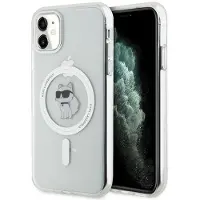 Karl Lagerfeld IML Choupette MagSafe-etui til iPhone 11 / Xr - gennemsigtig