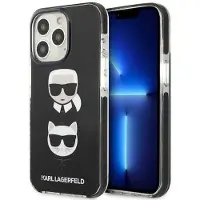 Karl Lagerfeld Karl&Choupette Head Case til iPhone 13 Pro / iPhone 13 - Sort