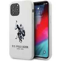 U.S. POLO ASSN. iPhone 12 Pro Max US Polo Silikone Kollektion Etui Hvid