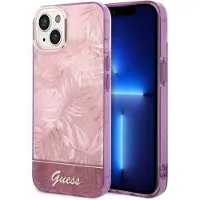 GUESS GUHCP14MHGJGHP iPhone 14 Plus 6,7" pink / pink hardcase Jungle Collection