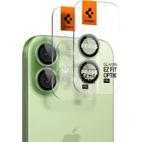 Spigen Glass tR EZ Fit Optik Pro 2 Pack - green - iPhone 17