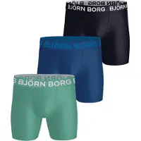 Björn Borg Boxers Microfiber 3-pak Multifarvet Blå Mørkeblå måle