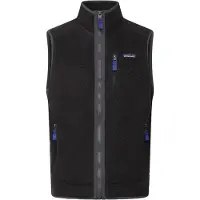 Patagonia - Mærker - M's Retro Pile Vest Black w/Forge Grey til UnisexUld - Størrelse S - Sort